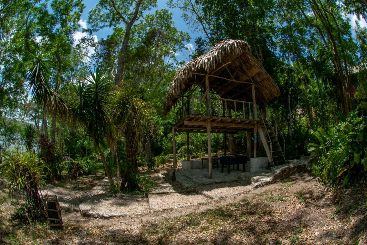 Ecolodge El Sombrero Laguna Yaxha Exteriör bild